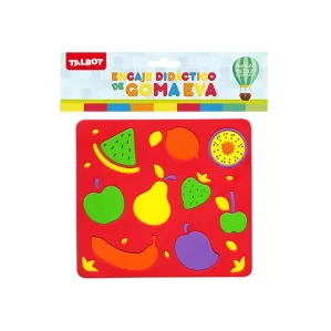 ENCASTRE GOMA EVA TALBOT FRUTAS 18,5x20cm