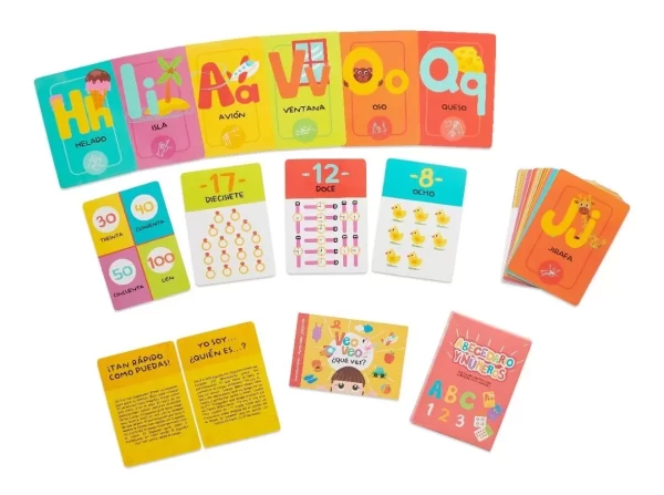 BARCO DE PAPEL - JUEGO DE CARTAS "ABECEDARIO Y NÚMEROS" - Imagen 3