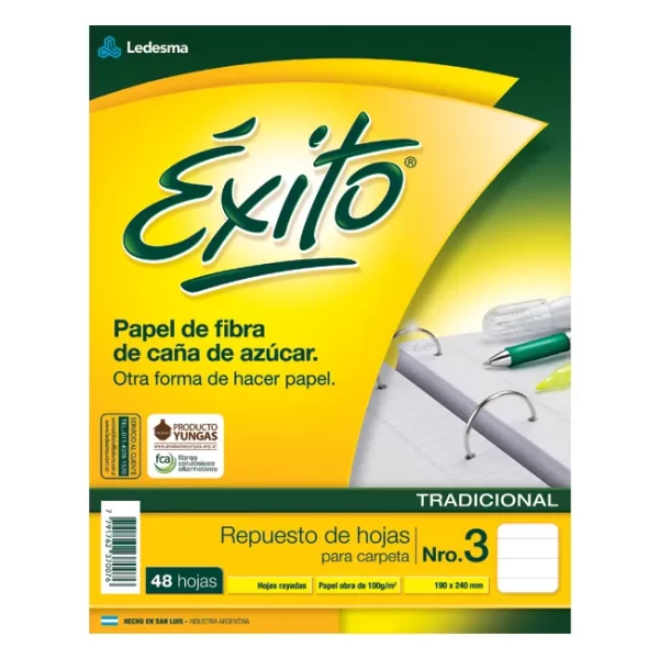 REPUESTO EXITO X 48 RAYADO