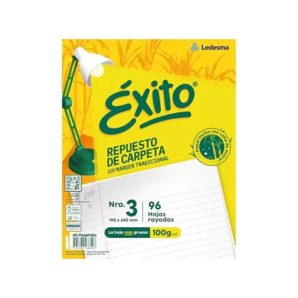 REPUESTO EXITO X 96 RAYADO