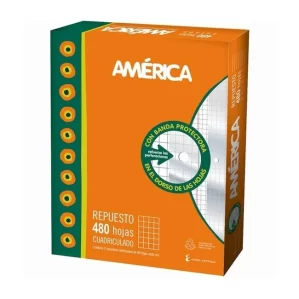 REPUESTO AMERICA C/BANDA X400 CUADRICULADO