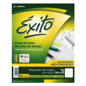 REPUESTO EXITO X 96 MARGEN REFORZADO CUADRICULADO