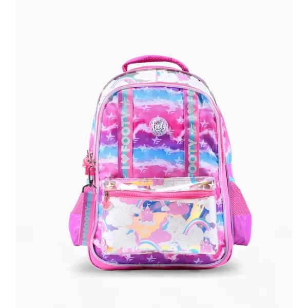 MOCHILA ESPALDA FOOTY ESCUELA UNICORNIO BOLSILLO 45CM LUZ LED - Imagen 4