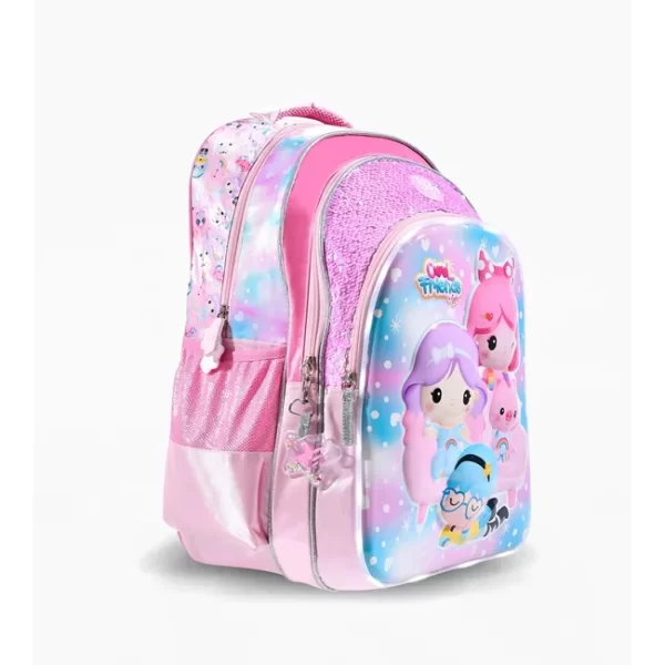 MOCHILA ESPALDA FOOTY ESCUELA COOL FRIENDS 45CM LUZ LED - Imagen 2