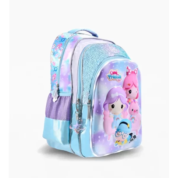 MOCHILA ESPALDA FOOTY ESCUELA COOL FRIENDS 45CM LUZ LED - Imagen 5