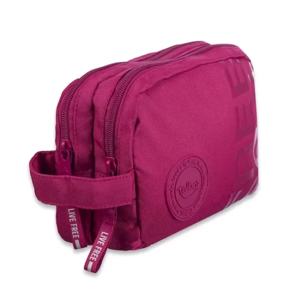 CARTUCHERA TALBOT LIFESTYLE LISA VIVA MAGENTA 2 CIERRES - Imagen 2