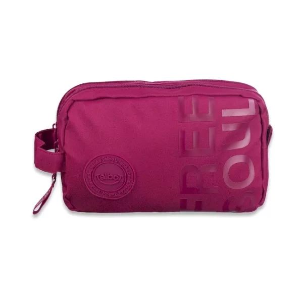CARTUCHERA TALBOT LIFESTYLE LISA VIVA MAGENTA 2 CIERRES