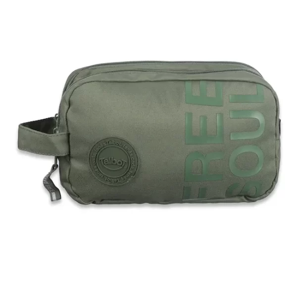 CARTUCHERA TALBOT LIFESTYLE LISA VERDE MILITAR 2 CIERRES