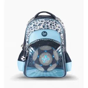 MOCHILA ESPALDA FOOTY ESCUELA CHAMPION 45CM LUZ LED