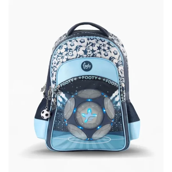 MOCHILA ESPALDA FOOTY ESCUELA CHAMPION 45CM LUZ LED
