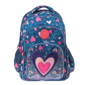 MOCHILA ESPALDA TALBOT ESCUELA SCHOOL GANG CORAZON 46CM