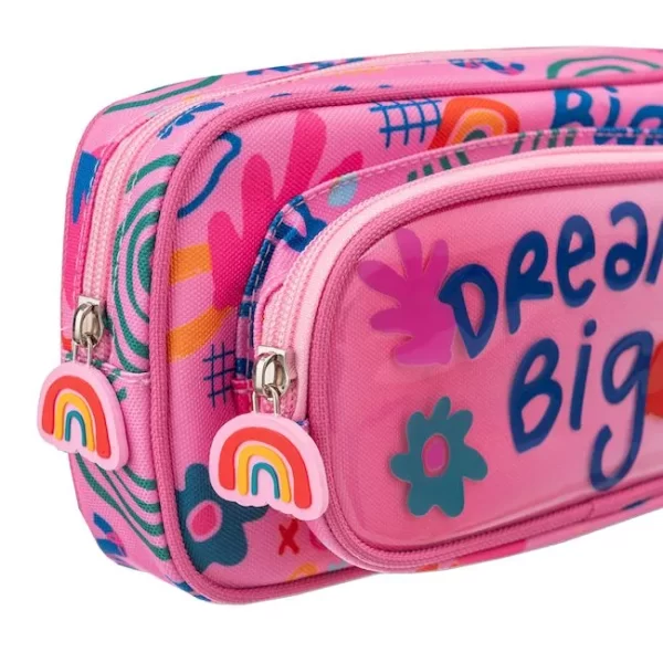 CARTUCHERA TALBOT BIG POCKET "DREAM BIG" 2 CIERRES - Imagen 3