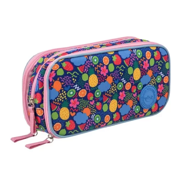 CARTUCHERA TALBOT THREE ZIPPER TUTTI FRUTTI 3 CIERRES - Imagen 2