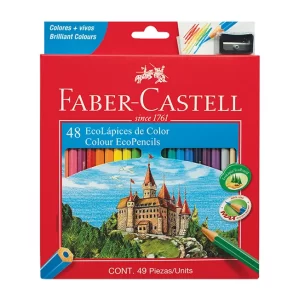 LAPICES ESCOLAR FABER CASTELL X 48 LARGOS + SAC.