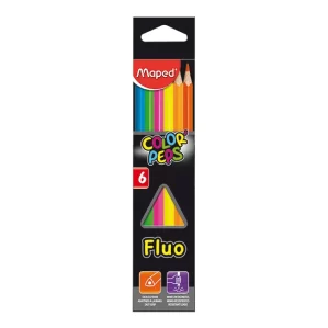 LAPICES MAPED COLOR FLUO X6 LARGOS