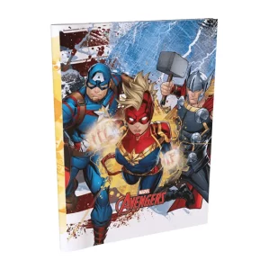 CUADERNO TAPA BLANDA AVENGERS RAYADO X48 HOJAS