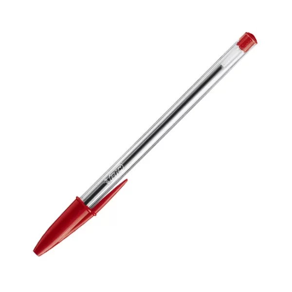 BOLIGRAFO LAPICERA BIC CRISTAL DURA+ 1MM ROJO