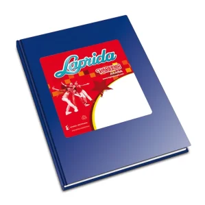 CUADERNO TAPA DURA LAPRIDA AZUL CUADRICULADO X 98 HOJAS.