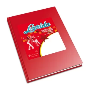 CUADERNO TAPA DURA LAPRIDA ROJO CUADRICULADO X 98 HOJAS.
