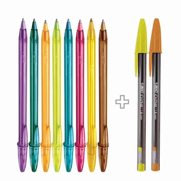 BOLIGRAFO LAPICERA BIC FASHION COLORES X8 + 2 NEON. - Imagen 24