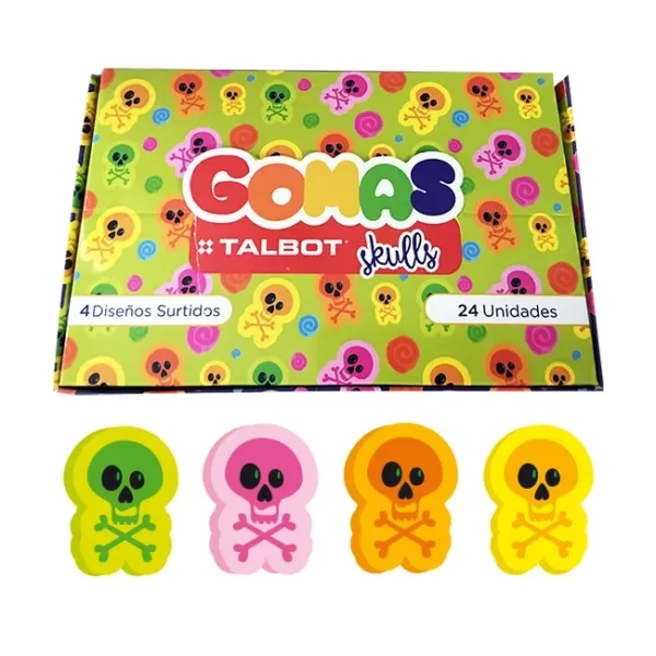 GOMA TALBOT SKULL x1 (leer descripción)