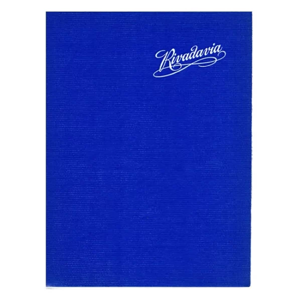 CUADERNO TAPA BLANDA RIVADAVIA AZUL RAYADO X 48 HOJAS