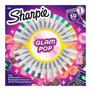 KIT MARCADORES SHARPIE GLAM POP RULETA X30U