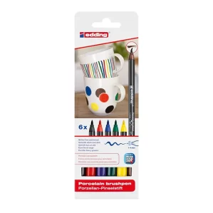 SET MARCADORES EDDING E4200 PARA PORCELANA X 6 SURT.