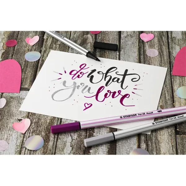 MARCADOR STABILO PEN 68 BRUSH ESTUCHE LATA X15U. - Imagen 4