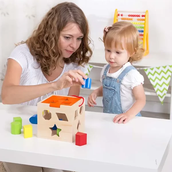 DIDACTICO TOOKY TOY CUBO DE MADERA - Imagen 3