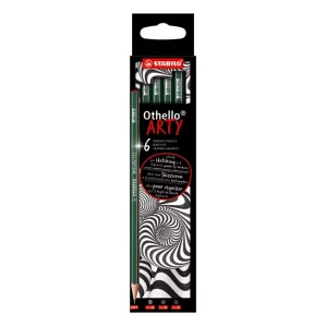 LAPIZ STABILO OTHELLO ARTY WALLET X6U (2B-3B-4B)