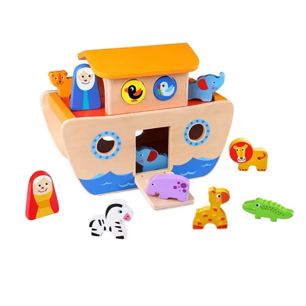 JUEGO SET TOOKY TOY DE MADERA ARCA DE NOE - Imagen 2
