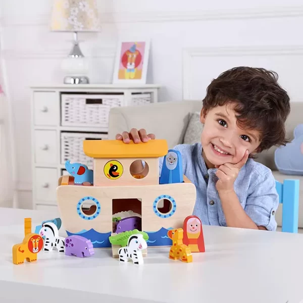 JUEGO SET TOOKY TOY DE MADERA ARCA DE NOE - Imagen 3