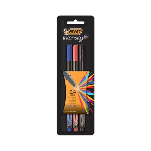 MICROFIBRA BIC INTENSITY COLORES CLASICOS X3