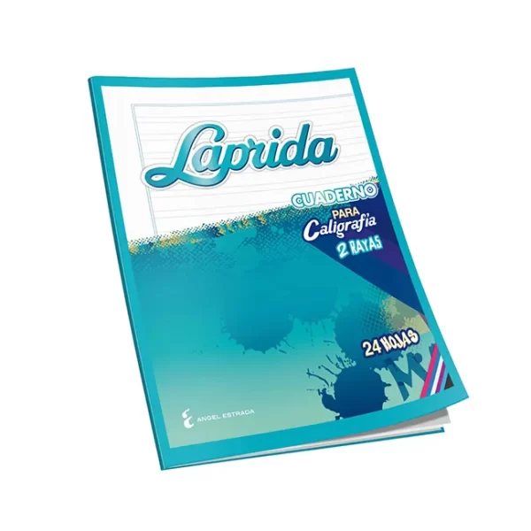 CUADERNO TAPA BLANDA LAPRIDA CALIGRAFIA DOBLE LINEA X 24 HOJAS
