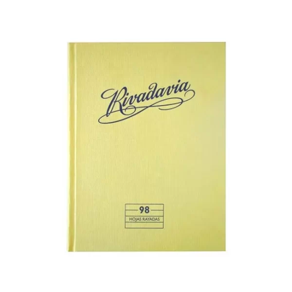 CUADERNO TAPA DURA RIVADAVIA X 98 RAYADO