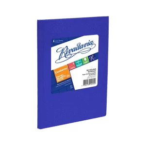 CUADERNO TAPA DURA RIVADAVIA AZUL RAYADO X 50 HOJAS
