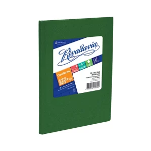 CUADERNO TAPA DURA RIVADAVIA VERDE RAYADO X 50 HOJAS
