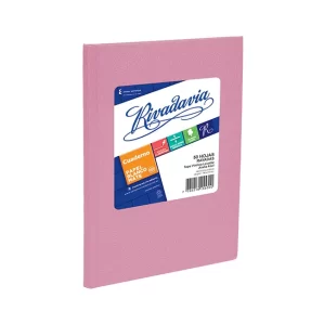 CUADERNO TAPA DURA RIVADAVIA ROSA RAYADO X 50 HOJAS
