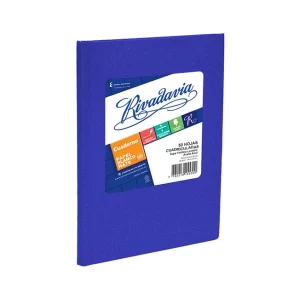 CUADERNO TAPA DURA RIVADAVIA AZUL CUADRICULADO X 50 HOJAS