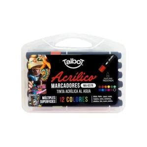 MARCADOR TALBOT ACRILICO VALIJA X12U