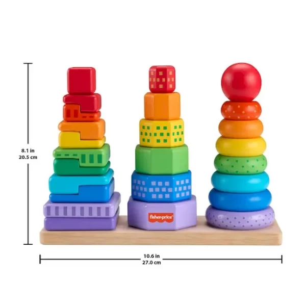TORRES APILABLES FISHER PRICE EN MADERA - Imagen 4