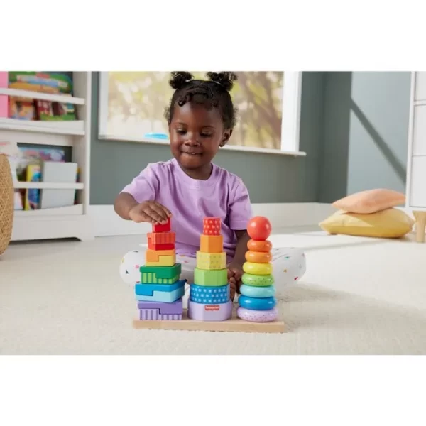 TORRES APILABLES FISHER PRICE EN MADERA - Imagen 6