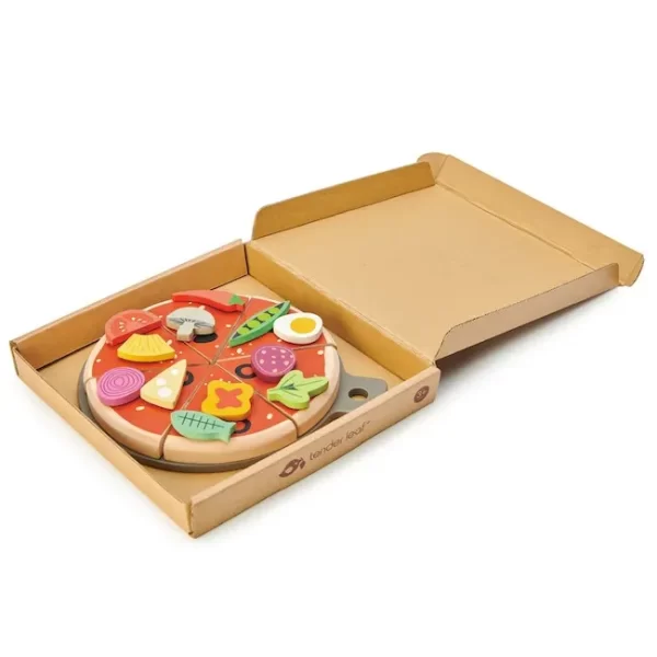 JUEGO DE ENCASTRE TENDER LEAF FIESTA DE PIZZA MADERA - Imagen 5