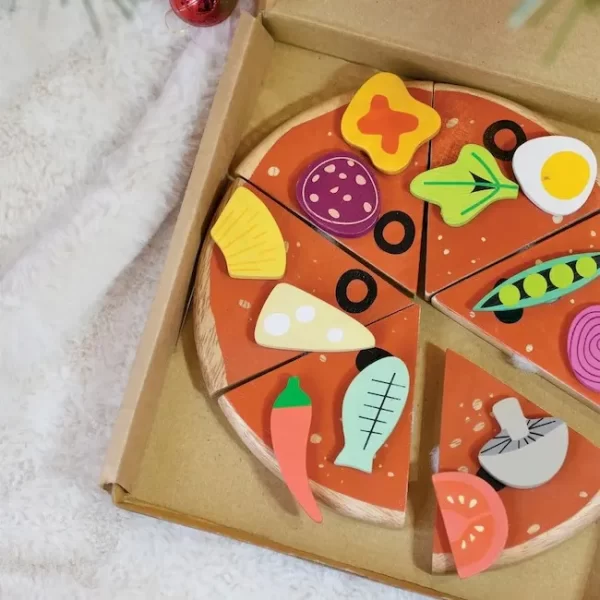 JUEGO DE ENCASTRE TENDER LEAF FIESTA DE PIZZA MADERA - Imagen 3