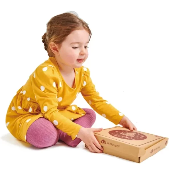 JUEGO DE ENCASTRE TENDER LEAF FIESTA DE PIZZA MADERA - Imagen 9