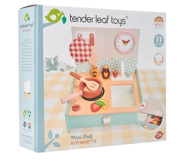 JUEGO DE COCINA MINI TENDER LEAF MADERA - Imagen 6