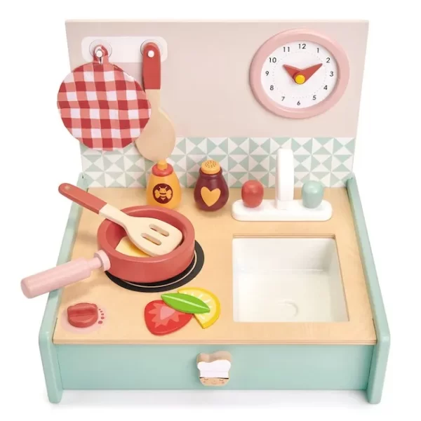 JUEGO DE COCINA MINI TENDER LEAF MADERA