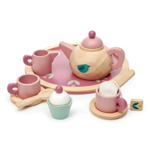 JUEGO DE TE MINI TENDER LEAF MADERA