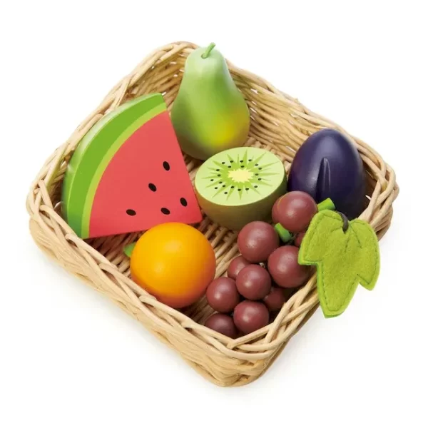 JUEGO DE COCINA MADERA TENDER LEAF CESTA DE FRUTAS